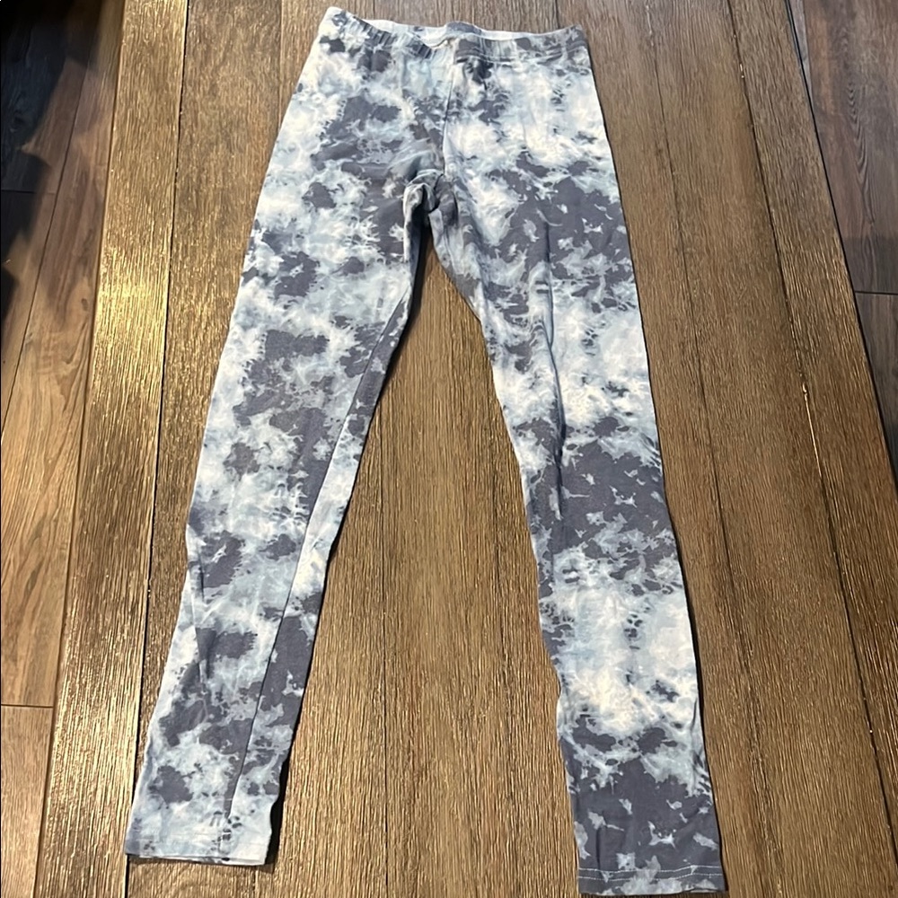 Old Navy Blue and White Tie-Dye Leggings